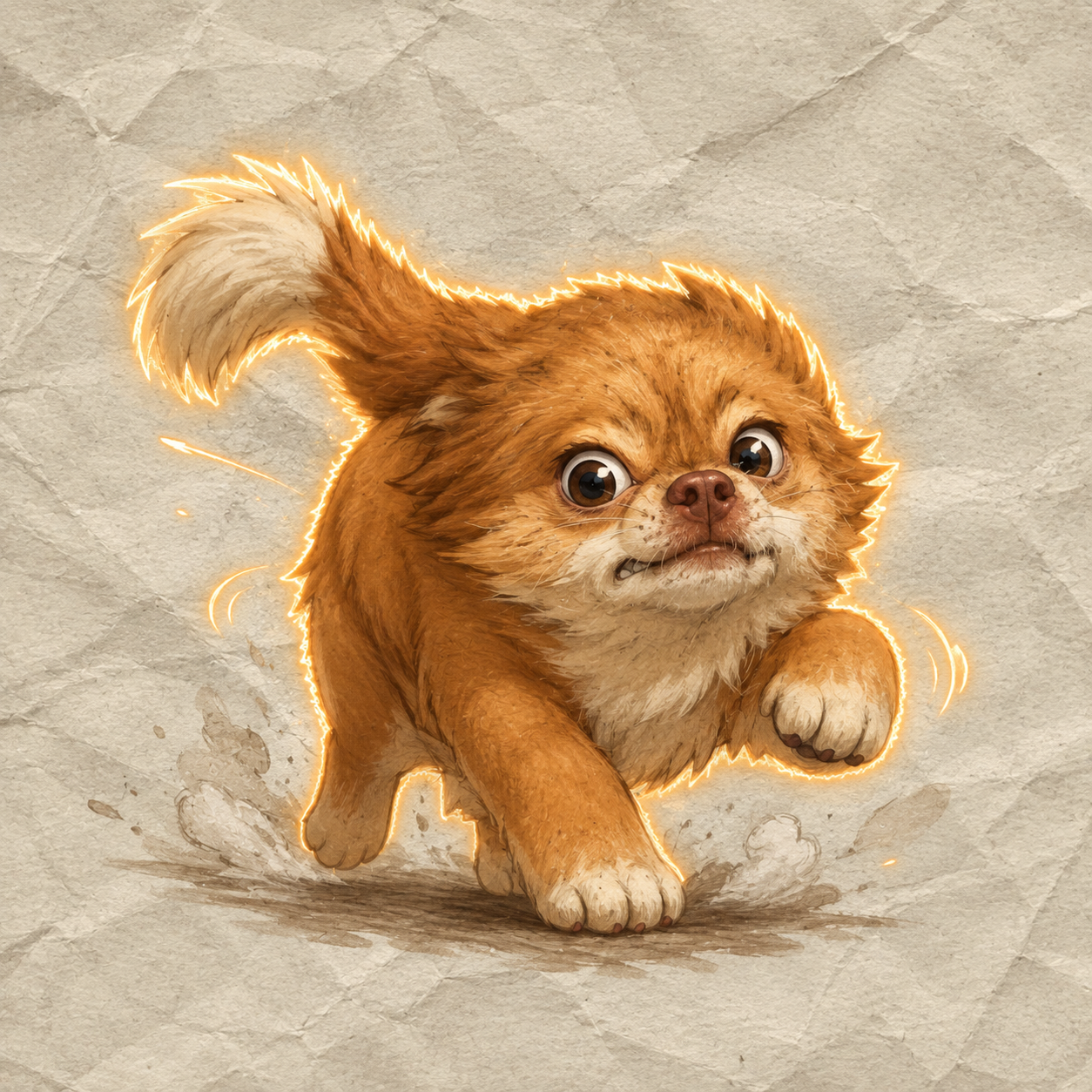 Wang Wang running artwork